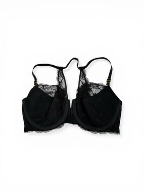 Cacique Black Lace Underwire Demi Bra size 40DDD